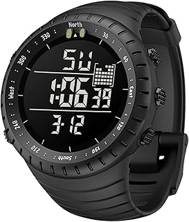 Relógio digital masculino esportivo ao ar livre à prova d'água relógios digitais LED luminoso eletrônico relógio de pulso com cronômetro de alarme