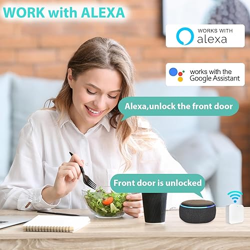 Miniatura 5 de Hunnay - Tarjetas IC para cerradura de puerta inteligente, 4 tarjetas IC inteligentes para cerraduras inteligentes TTLock, llaveros RFID de 13.56