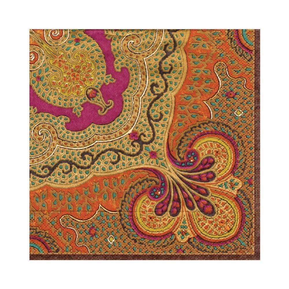 Caspari Jaipur Spice Paper Luncheon Napkins - 20 Per Package, 4 Packs