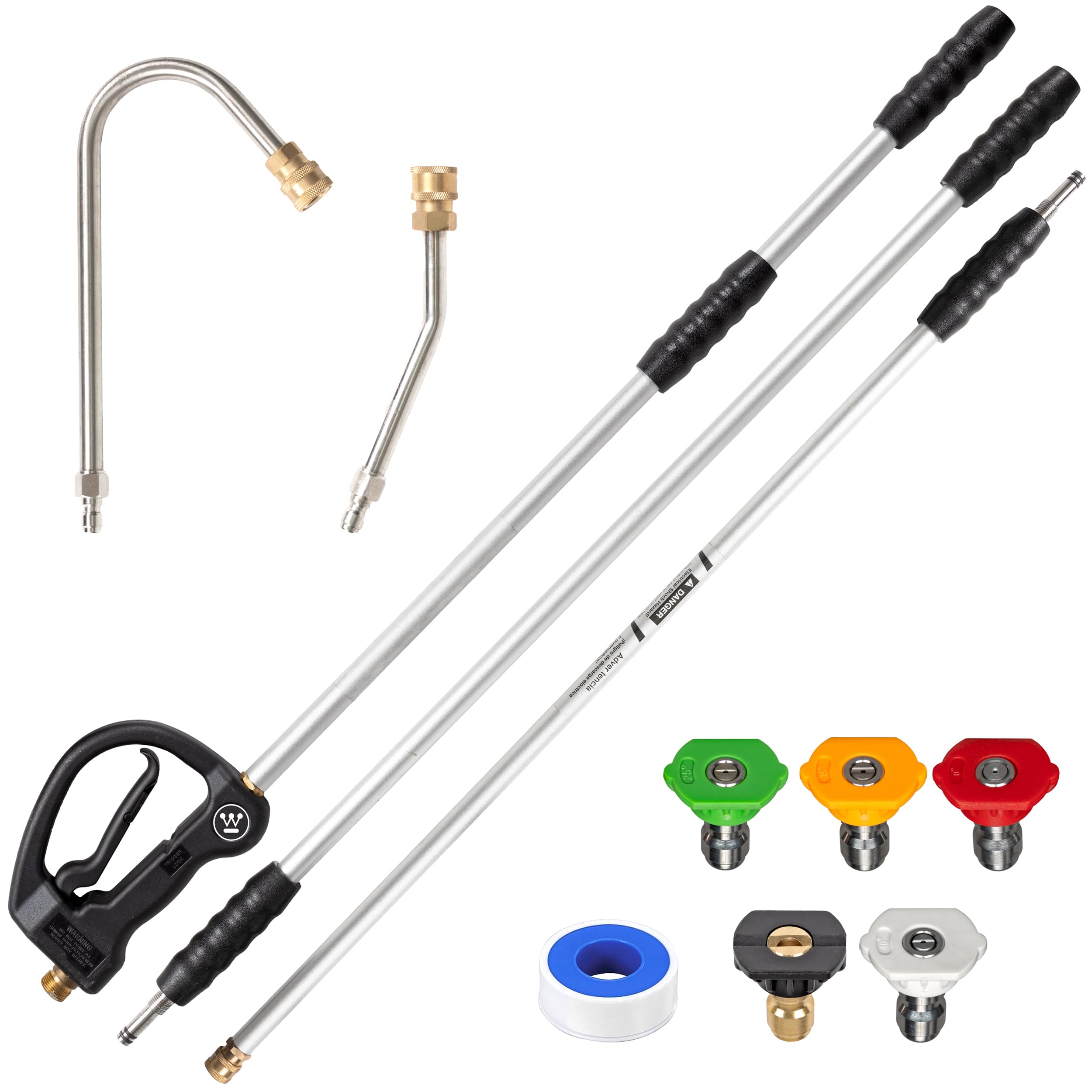 Westinghouse Outdoor Power Equipment PWEXT 10.5 Ft Pressure Washer Extension Wand, Grey
