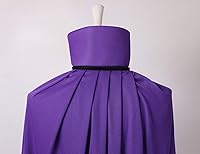 Vista 24 de Disfraz de capa reversible con cuello alto y capucha, color negro y rojo