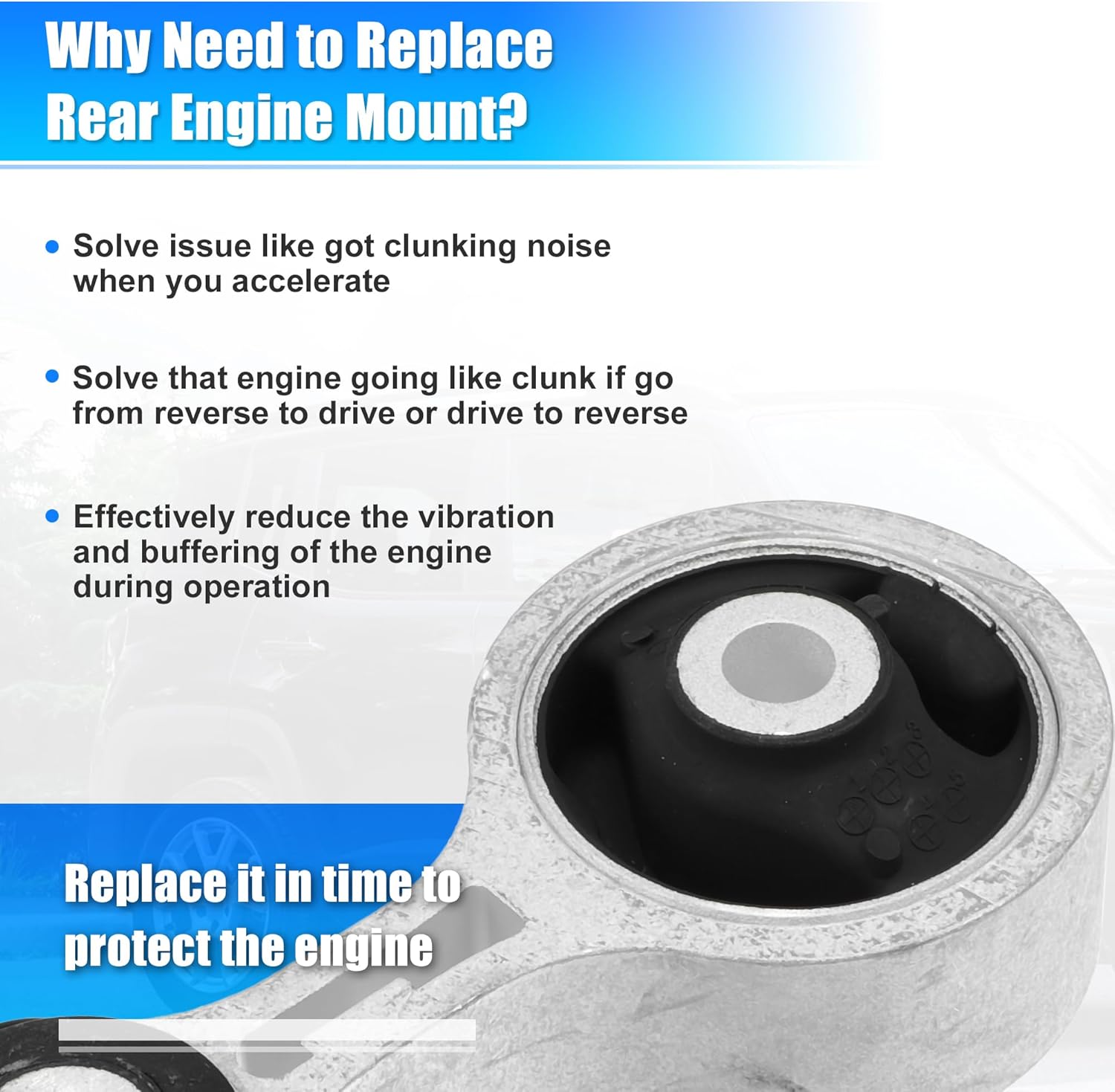 X AUTOHAUX Engine Motor Mount No.GK2C39040 for Mazda 6 S 3.0L V6 - Gas 2003-2008 Bracket Engine Front Rear Support