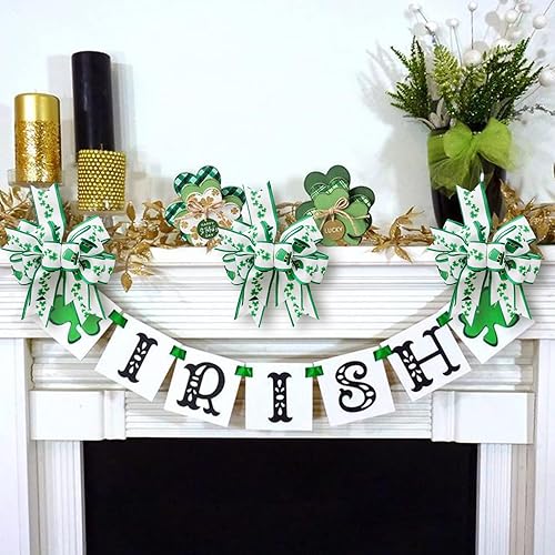 Miniatura 4 de Corona grande de Pascua con lazo de arpillera con alambre con huevos de conejo, adornos de puerta para el día de Pascua, árbol, decoraciones de