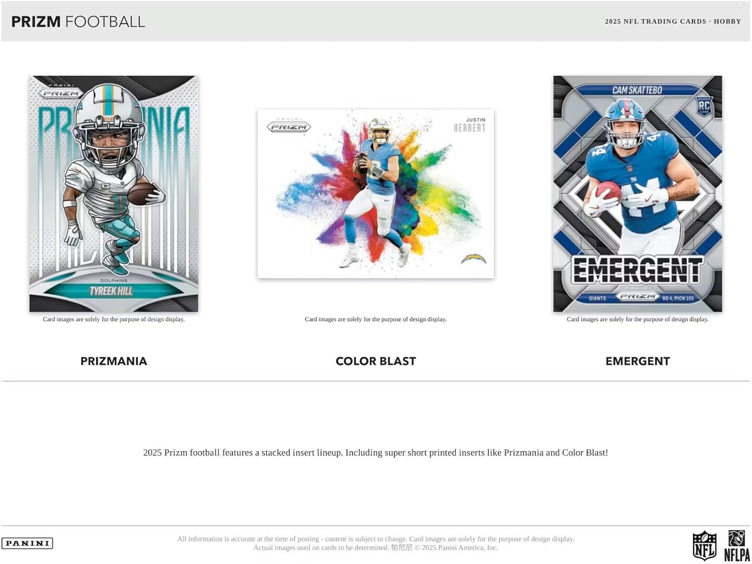 2025 Panini Prizm Football Hobby Trading Card Box (2 Autographs Per Box)