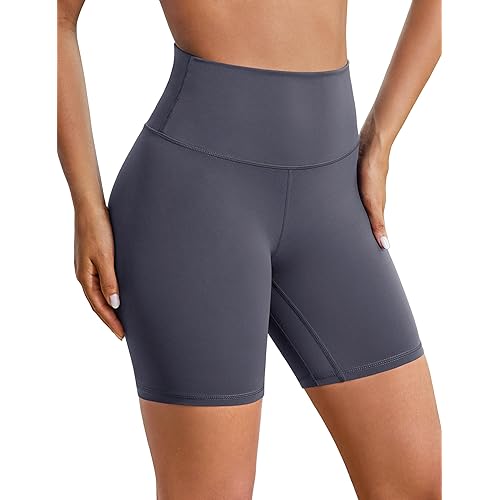 BAYDI Clouduxi Biker Shorts for Women 6" High Waisted Workout Gym Running Shorts Womens Buttery Soft Yoga Pants