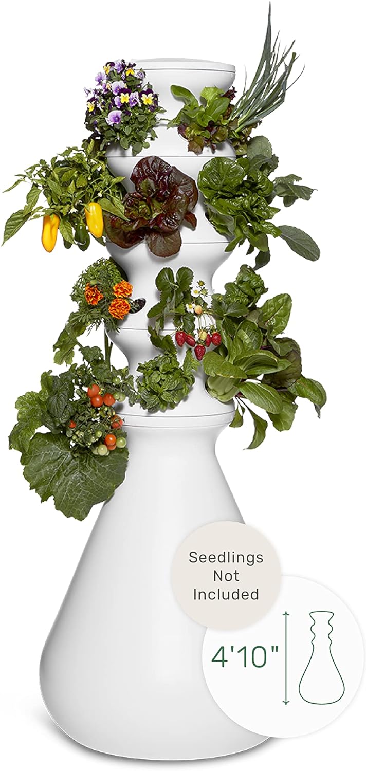 Lettuce Grow Farmstand Hydroponic Growing System, 24Plant Indoor/Outdoor Vertical