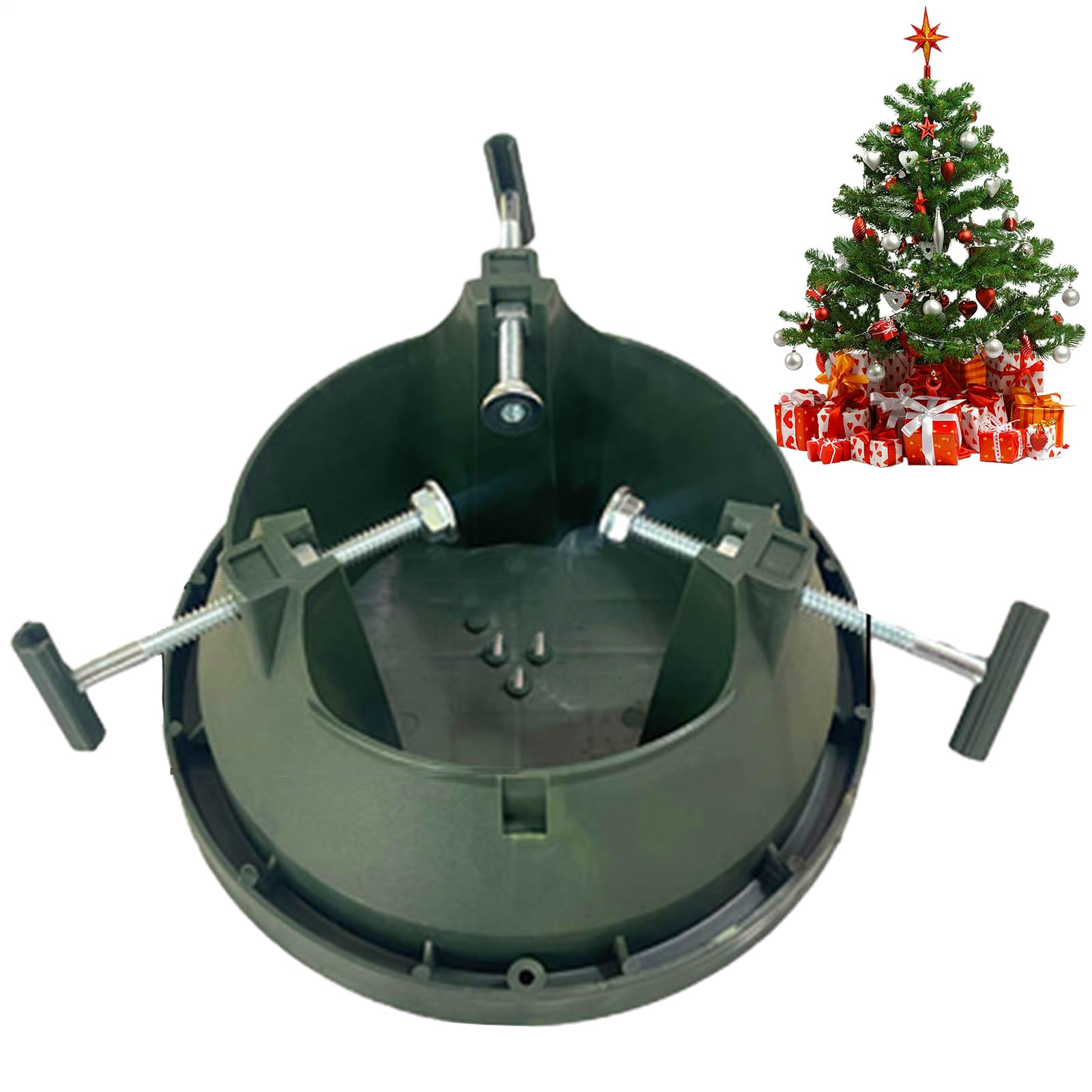 Base de Support pour Sapin de Noël Réservoir d'eau réglable, | Support rond Pour Noël, maison, fête, intérieur, extérieur, salon, chambre, jardin, cour