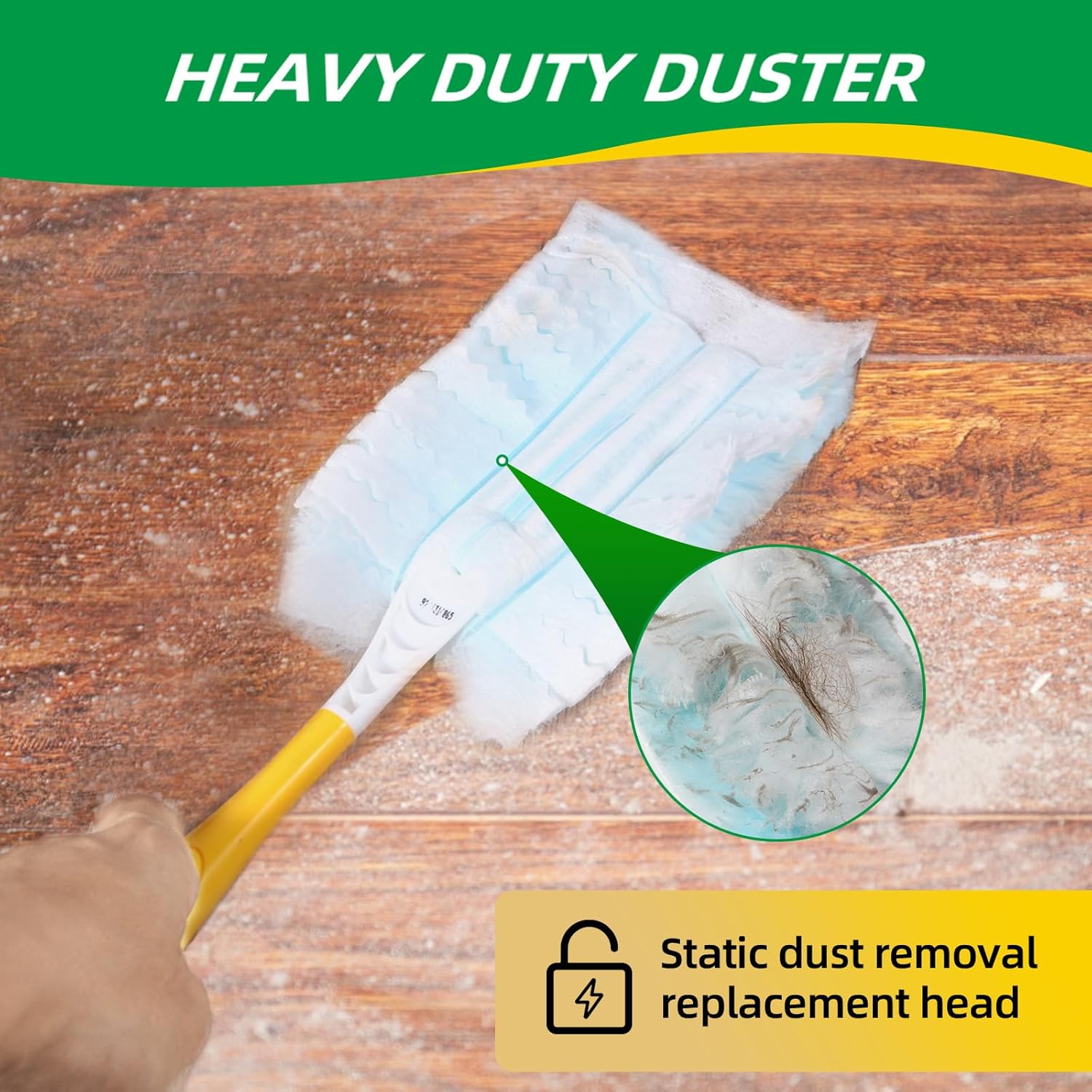 Duster Refills, Static Dust Removal Brush Disposable Replacement Head