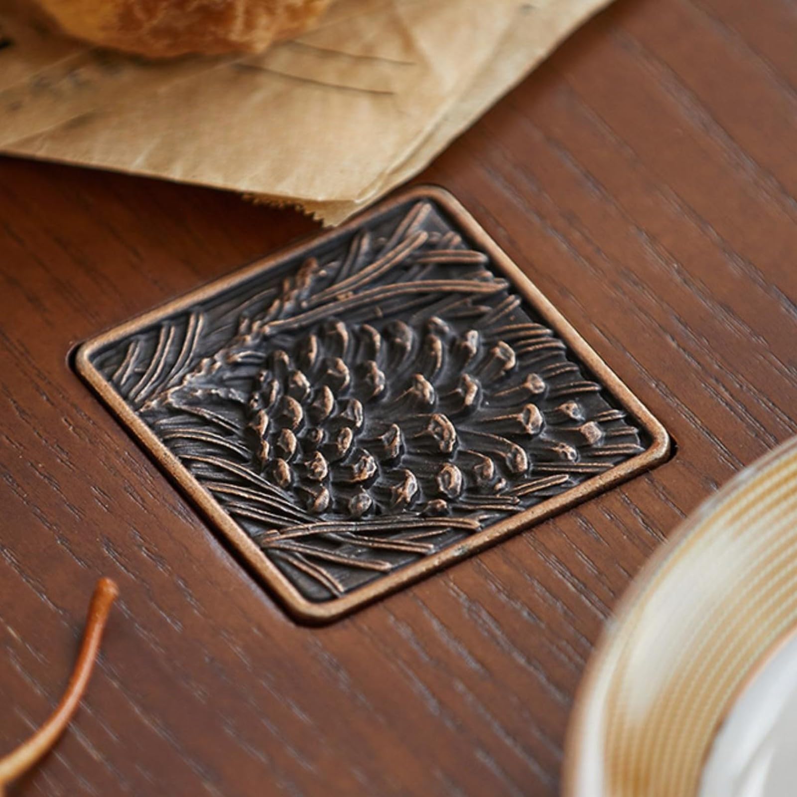Bandeja Bambú con Resistente | Ligera, Bandeja Rectangular Madera Maciza, Moderno