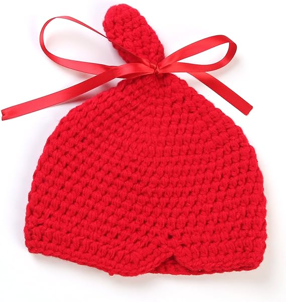 Amazon Co Jp Breeze ベビー着ぐるみ ベビーニット帽子セット 服セット 撮影服 可愛い変身 記念写真 出産祝い 0から12ヶ月の赤ちゃんに レッド 服 ファッション小物