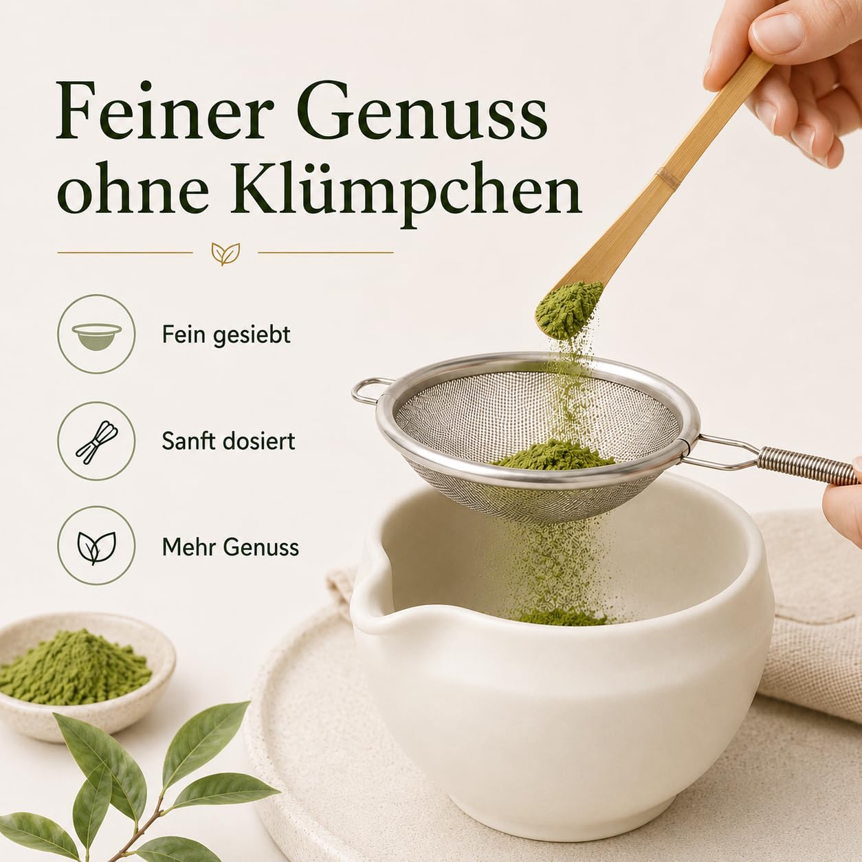 Set da 5 pezzi con ciotola per matcha, frusta in bambù, supporto per scopa, cucchiaio e setaccio, accessori per la preparazione tradizionale del matcha, regalo per gli amanti del matcha