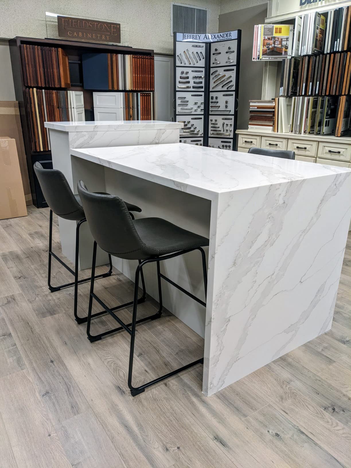 Edgemod Brinley Steel Counter Stools Set Of 3 Tan at Frank Hall blog