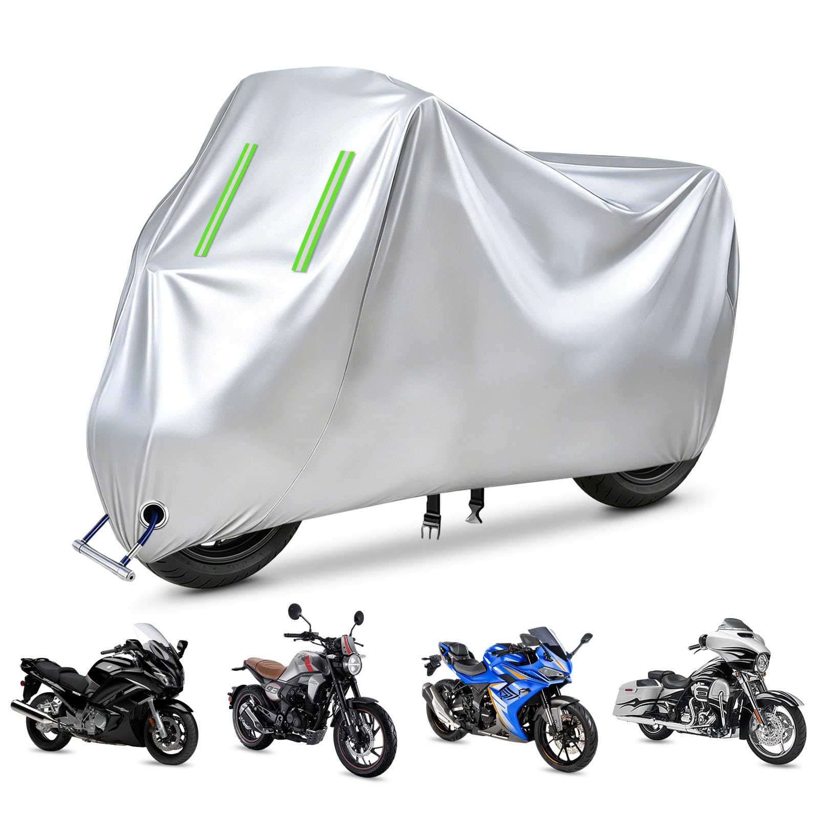 Housse Moto Zeeho Ae 8 S+ Protection Extérieure Argent - 8