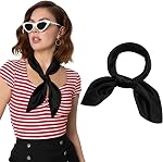 Silk Head Scarf Square Scarves - 35 Inches Satin Square Scarf for Hair Silk Bandana for Women Sleeping Head Wrap Pack of 2