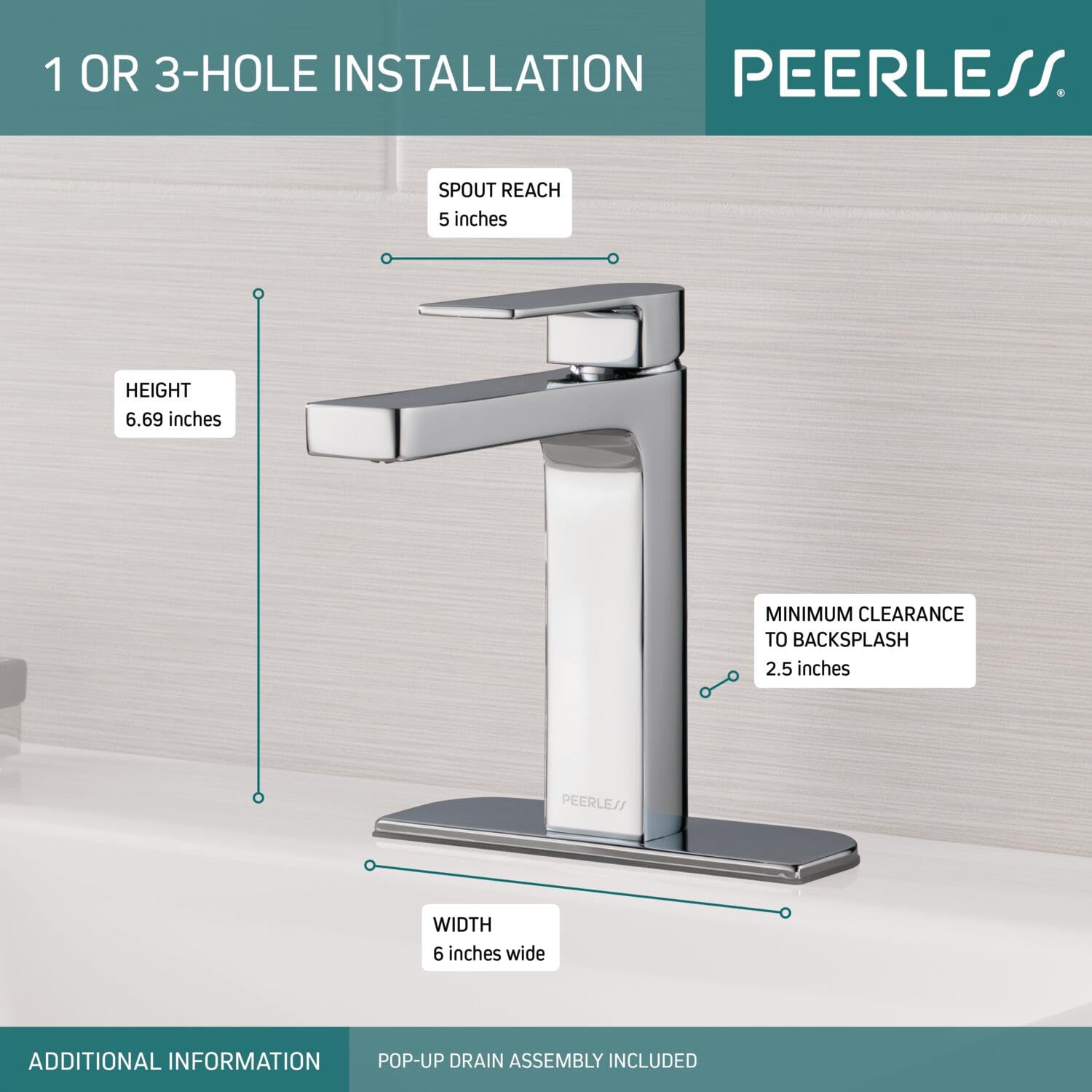 Delta Faucet P1519LF-HA Grifo para baño, 0 V, Cromado
