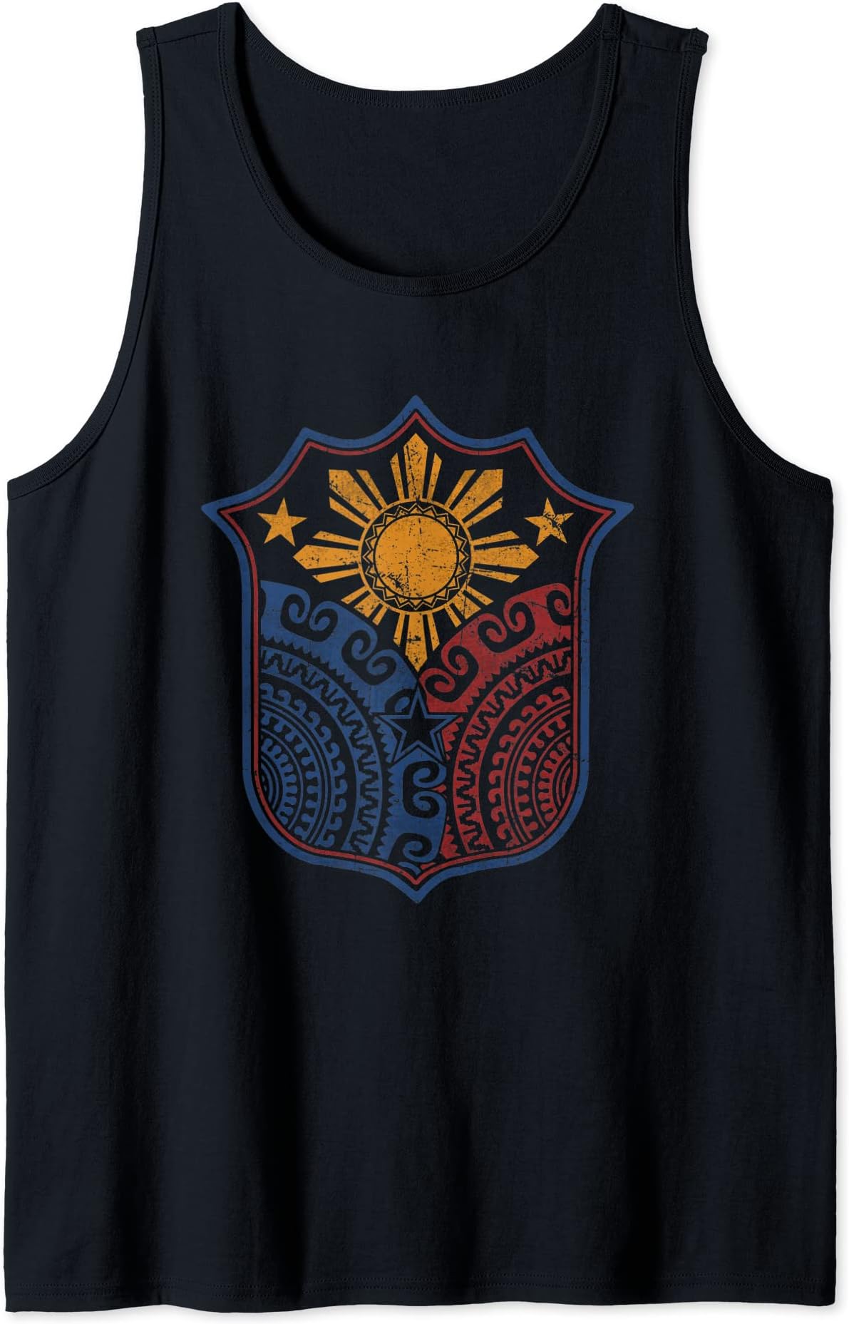 Philippine Pride Cool ClubzFilipino Pinoy Pride Shirt Mandala Tribal Proud Philippines Tank Top