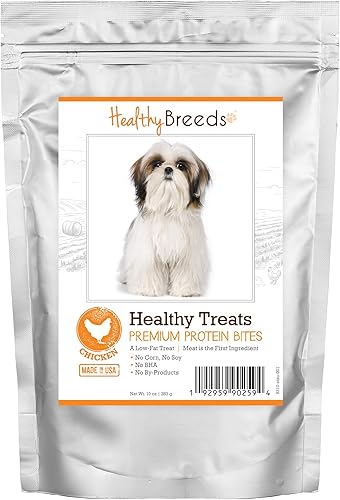 Healthy Breeds Shih Tzu Healthy Treats Fit  Trim Bites Chicken Dog Treats 10 onzas