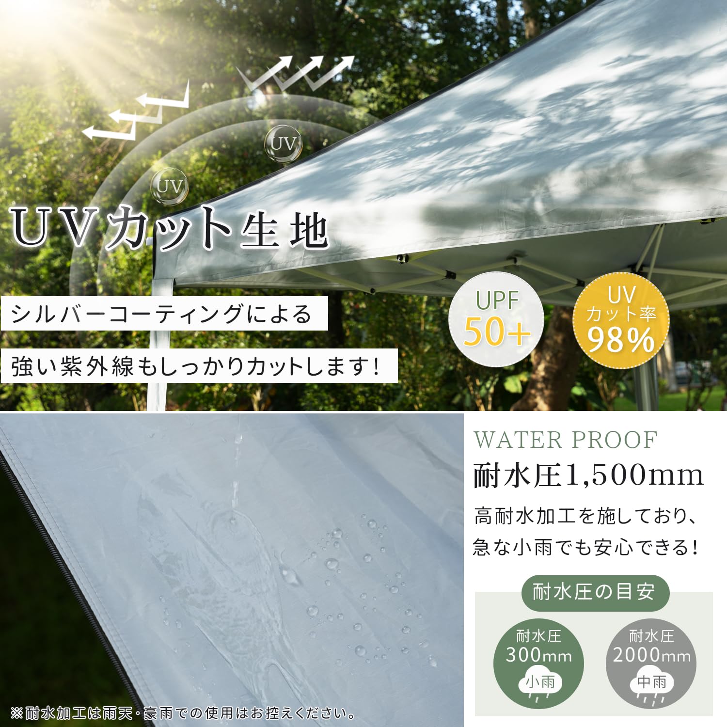 Amazon | CYFIE タープテント 3m 横幕/サイドシート4つ付 ワンタッチ