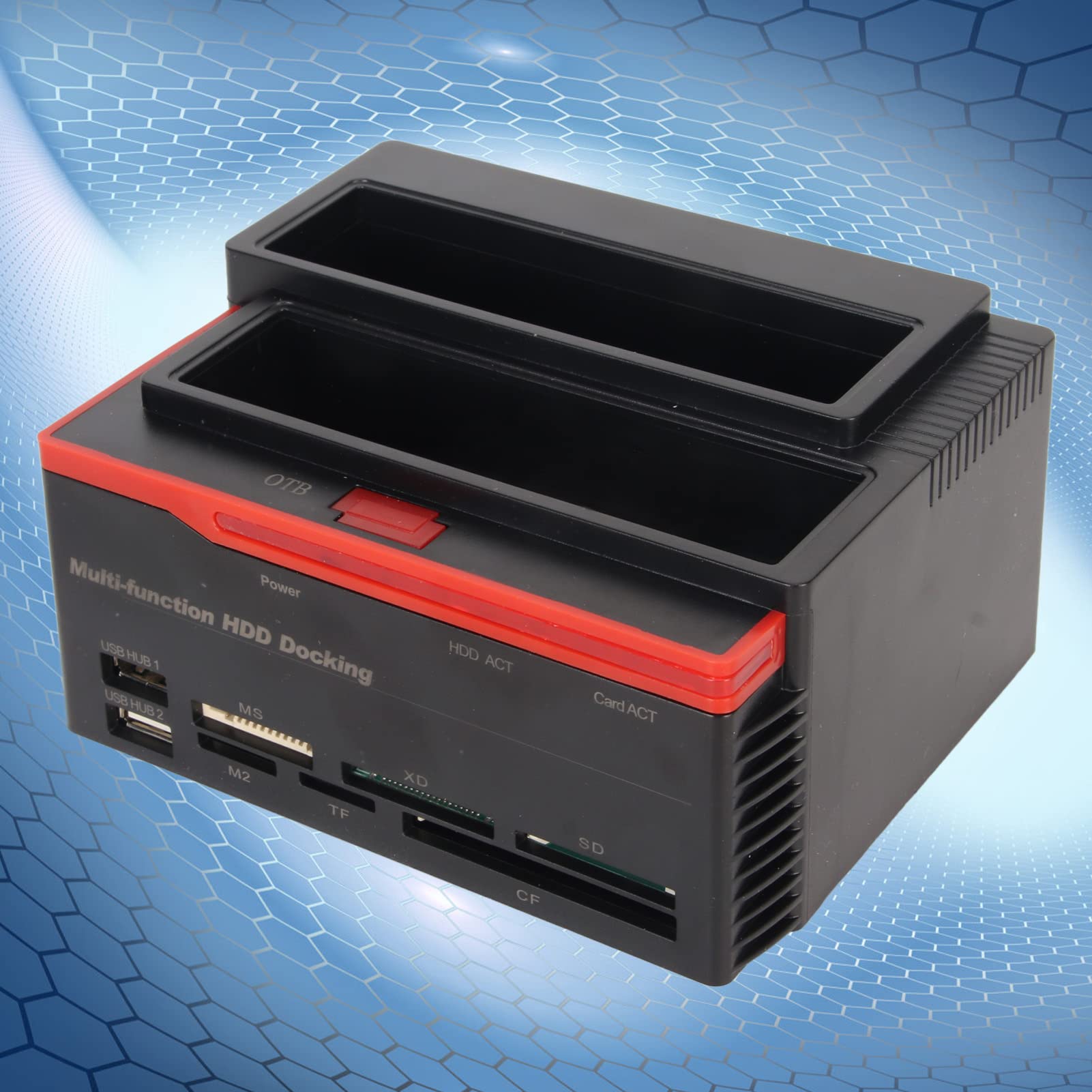 Stacja Dokująca HDD Dual Bay USB2.0 do IDE Funkcja Klonowania Czytnik Dysku Twardego 2,5/3,5 Cala 8 TB SSD (przepisy europejskie)
