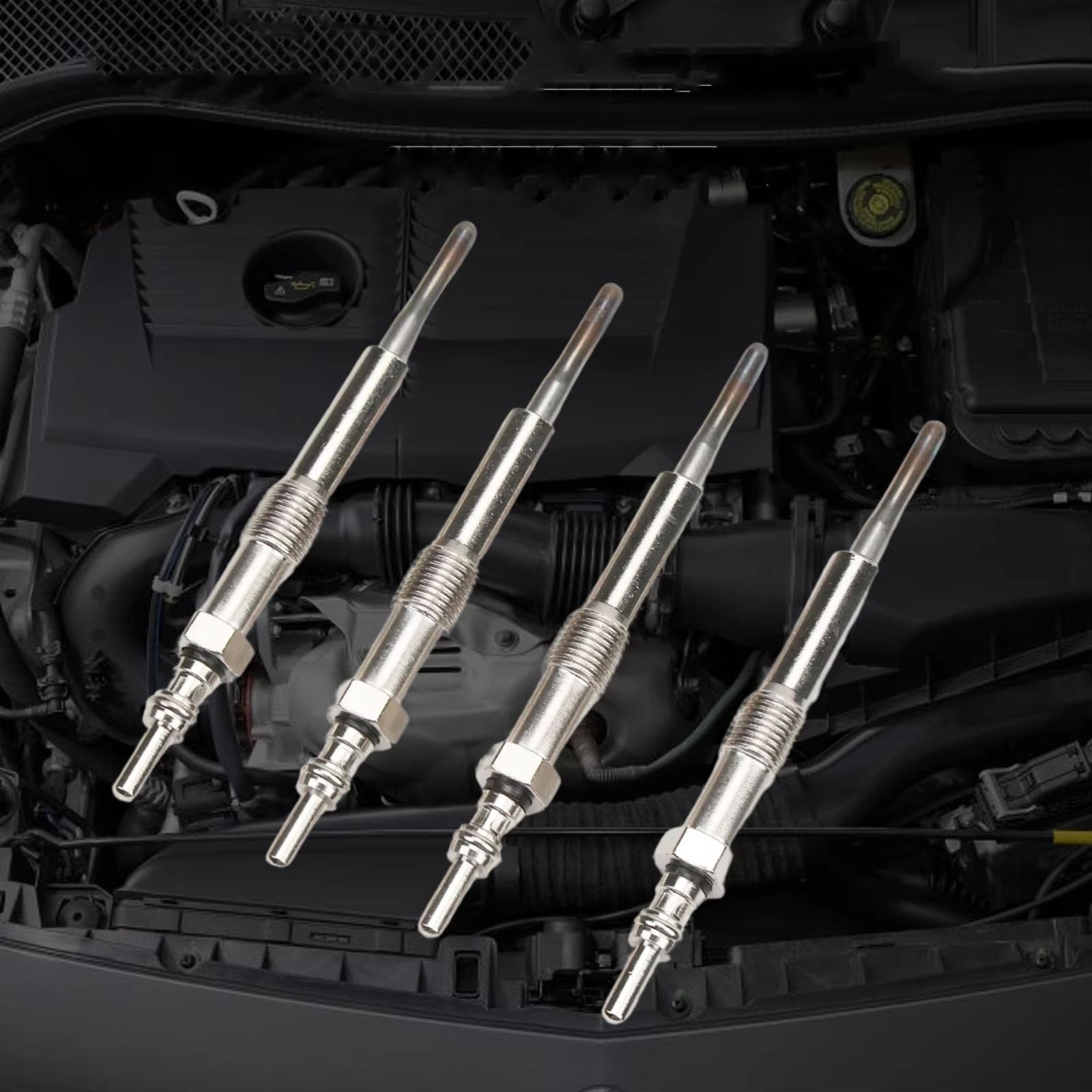 Bougies de préchauffage pour véhicules Clio 3 IV Fluenz Latitude et Twingo 2010 - Kit de 4 Bougies de préchauffage auxiliaires pour Voiture 0100266032