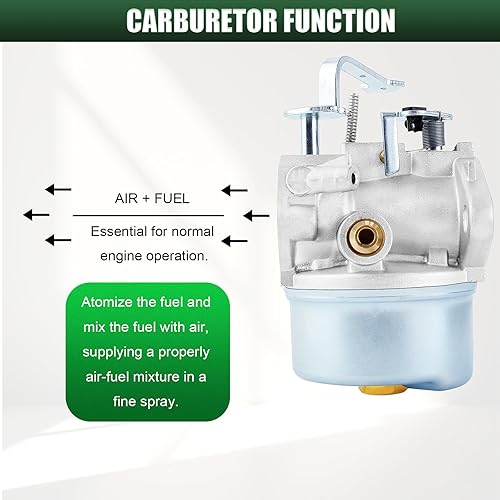 Miniatura 7 de Carburador compatible con Tecumseh 640260 640260A 640260B 640269 632689 HM80 HM85 HM90 HM100 LH318XA LH358XA LH358EA 8HP-9HP 10HP Colon Eman