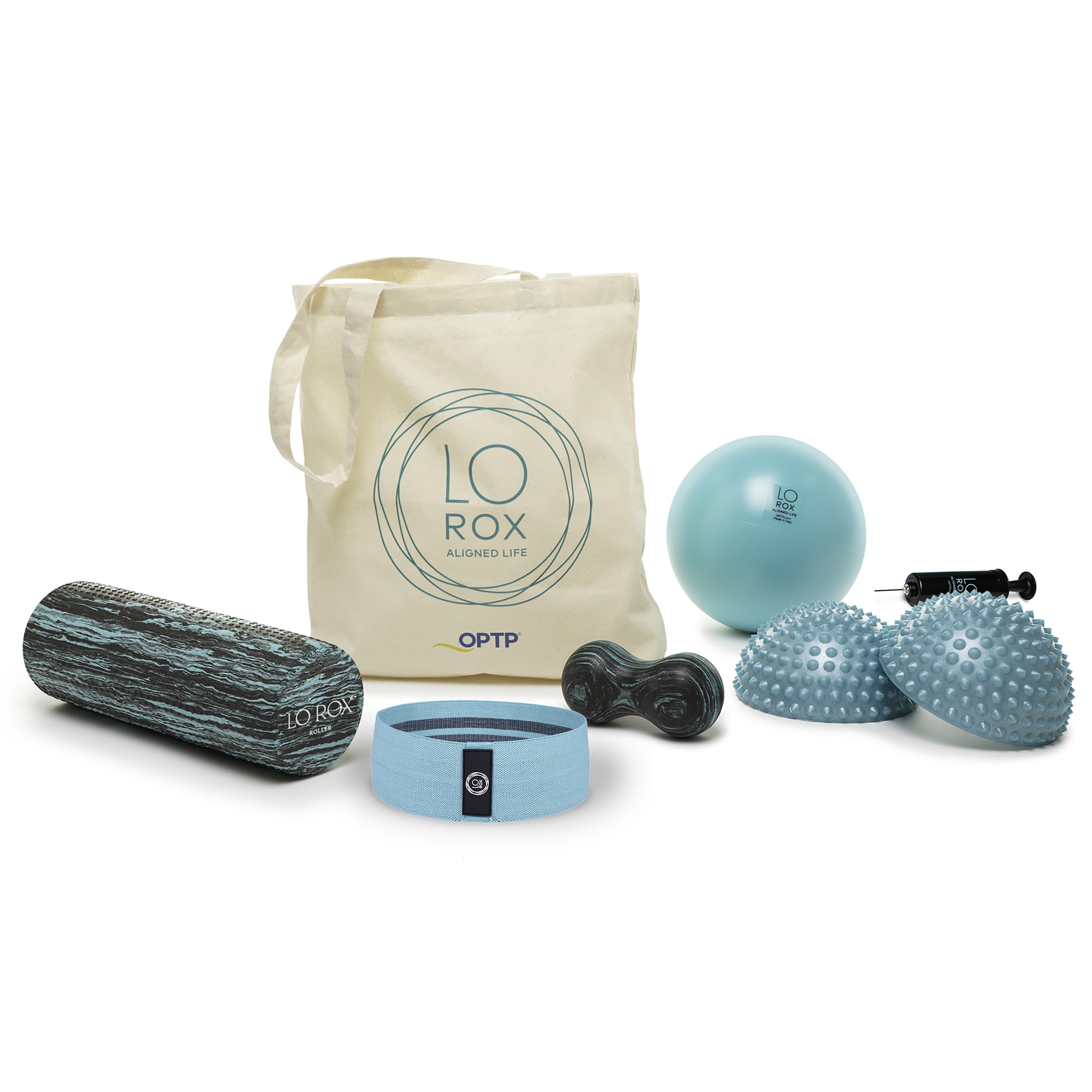 OPTP Lo Rox Self-Care Products: Build Strength and Resilience, Perform Balance and Alignment Exercises, Roll Away Stress and More with The Lo Rox Kit,