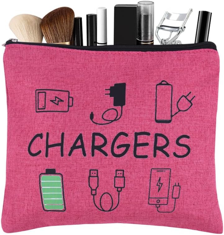 ShiQiao Spl Chargers Cables Storage Bag Travel Cable Storage Organizer Bag Chargers Makeup Cosmetic Bag Pouch Electronic Charging Organizer for Women Birthday Christmas Gift for Daughter Friend