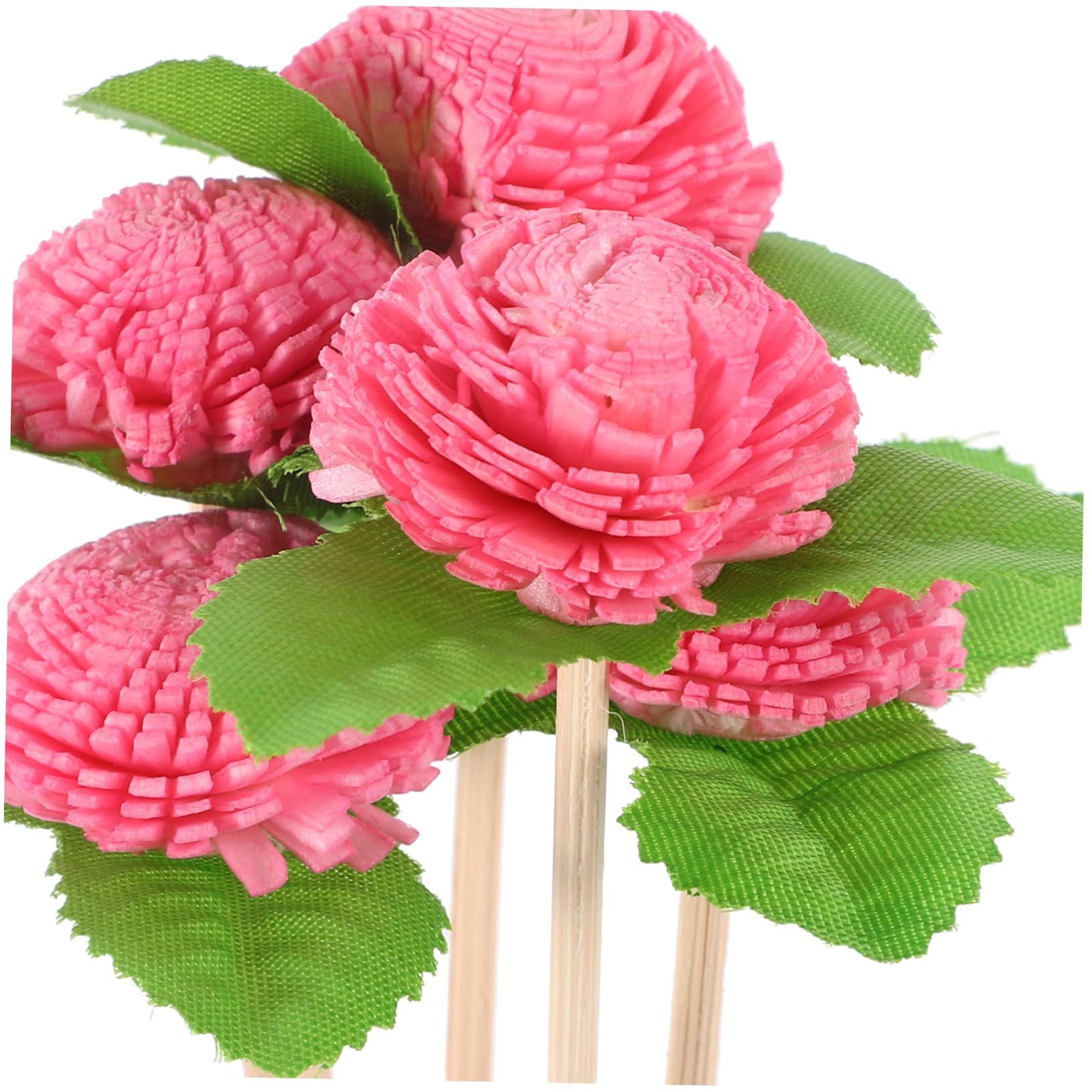 Bâtonnets Diffuseurs Floraux Lot de 5 en Rotin et Bois sans Flamme