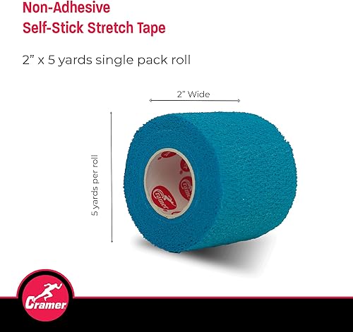 Miniatura 40 de Cramer Eco-Flex Self-Stick Stretch Tape, Cohesive Tape, Flexible Elastic Sports Tape, Athletic Training Room Supplies, Easy Tear & Self-Adherent