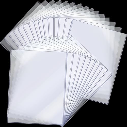 Protectores de impresión rígidos de 8 12 x 11 pulgadas, protectores de páginas de papel de plástico transparente, protectores de hojas