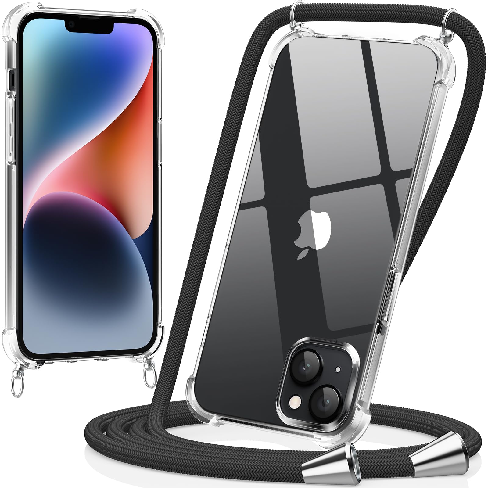 JETech Funda Cruzada Para IPhone 14 Pro MAX 6.7 Pulgadas Con Correa De Acollador Ajustable