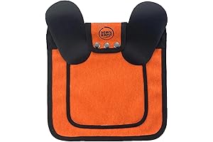 Extra Large Chicken Saddle with Shoulder Cover for Very Large Hens (Orange)
