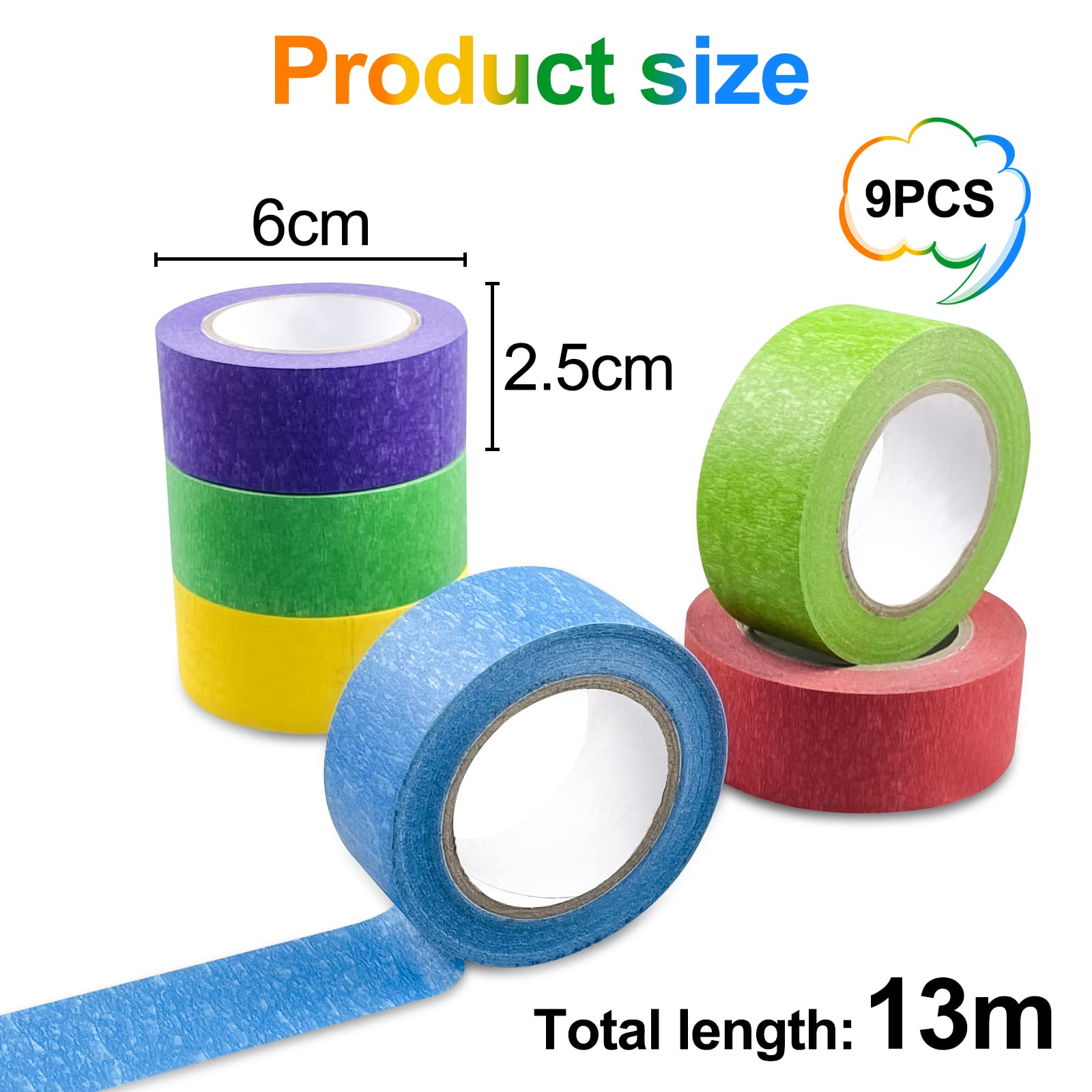 BANDEROLES RUBAN WASHI 20 Rouleaux Ruban De Masquage Coloré Ruban De