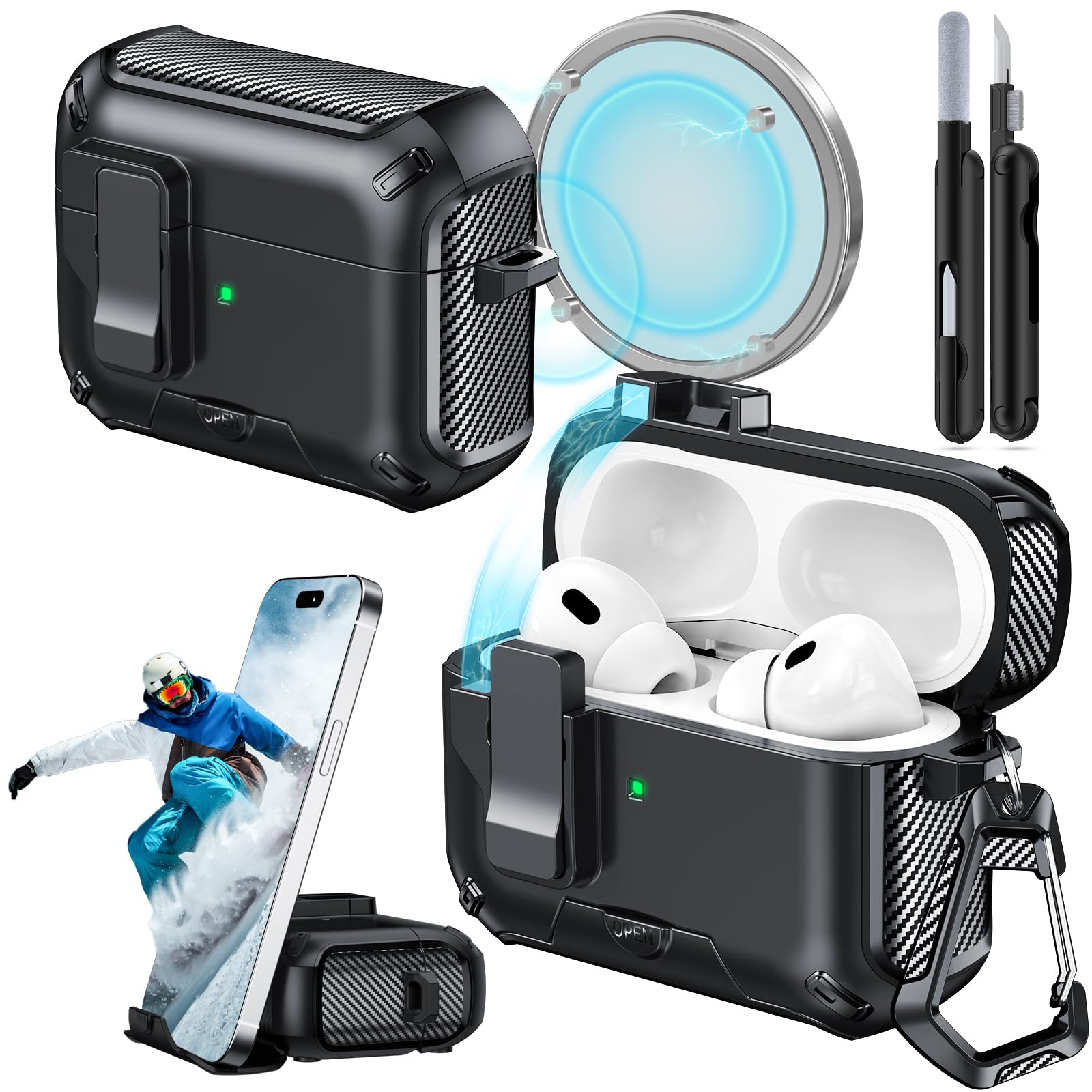 AirPodsPro２ Amazon.com: JOREMX for AirPods Pro 2 Case (2023/2022/2019) with