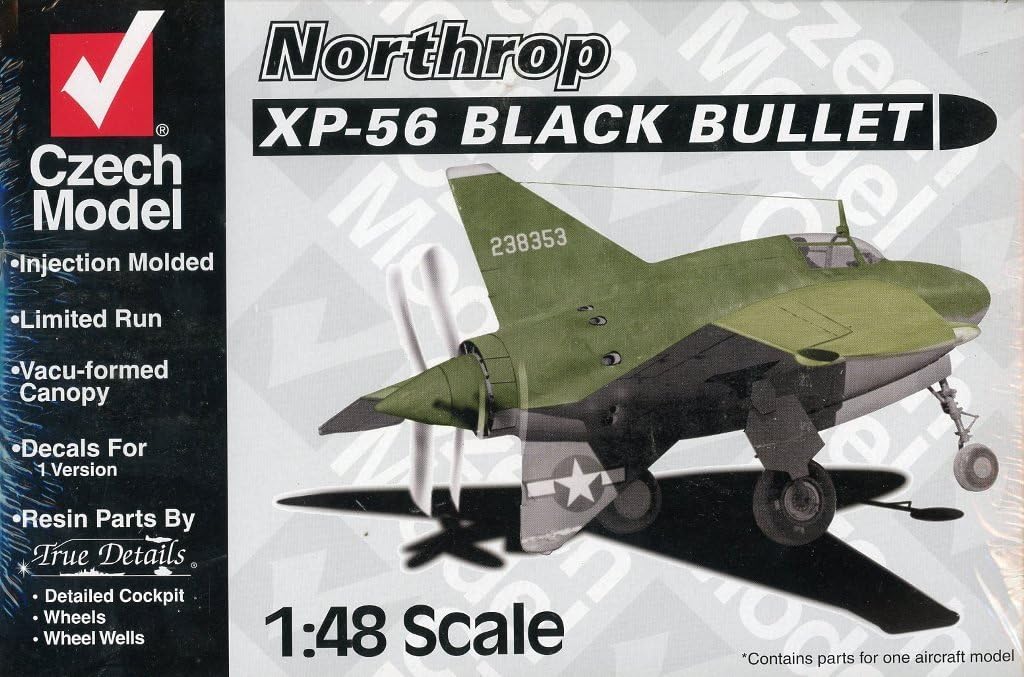 Czech Model 1:48 Northrop XP-56 Black Bullet Plastic Aircraft Model Kit #4808