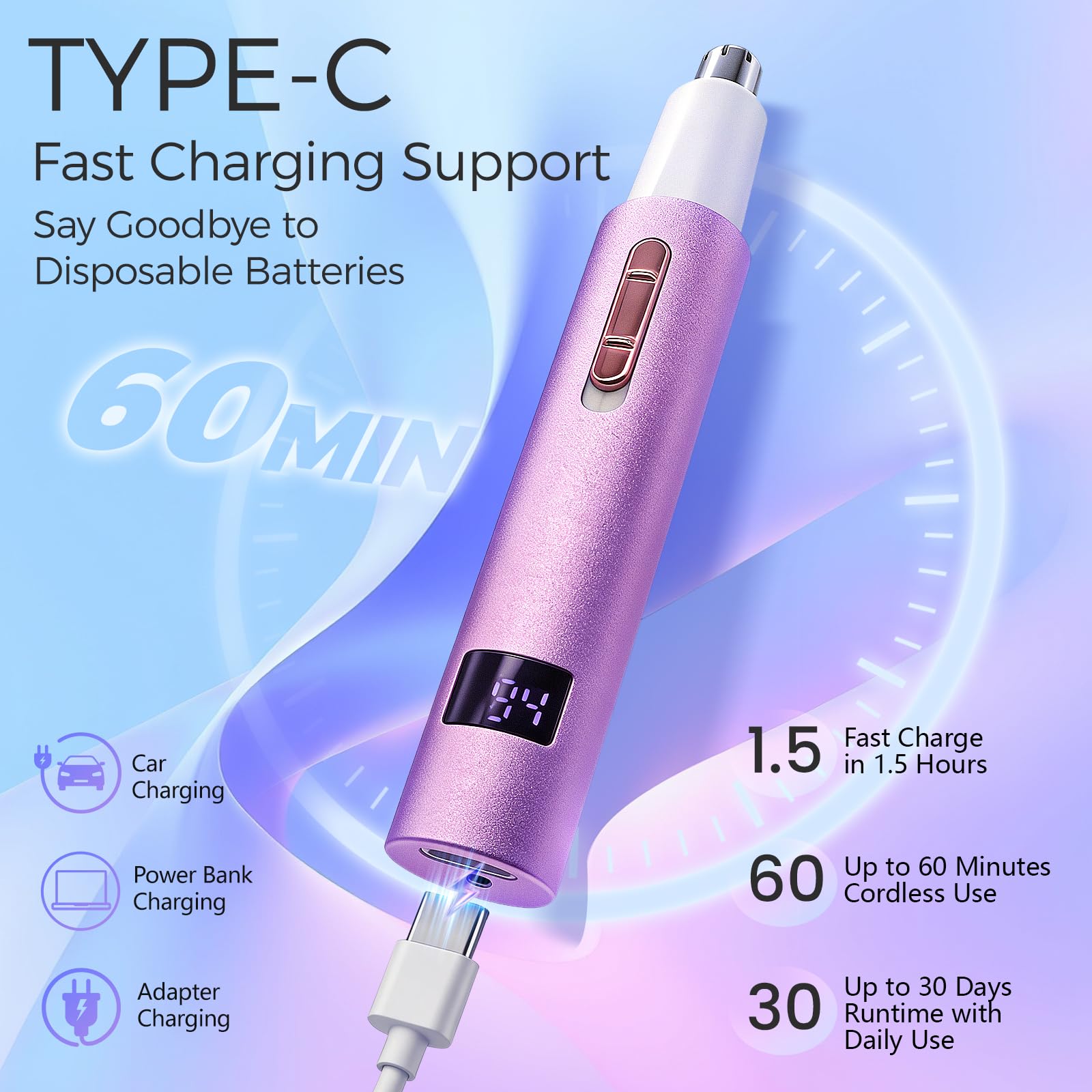 Yunmiss Hair Trimmer: Nose, Ear & Facial Groomer -3