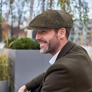 Men Wool Blend Flat Cap Tweed Newsboy Ivy Hat Trinidad And Tobago