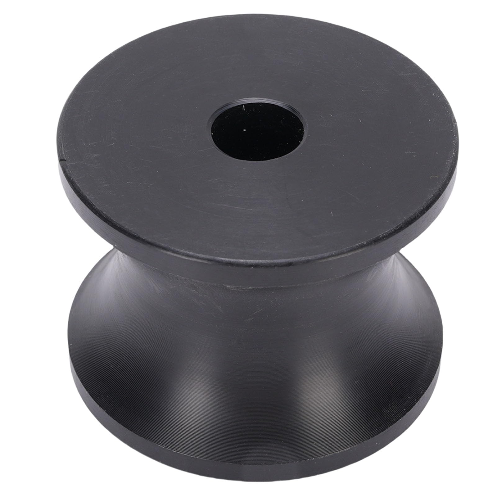 Elprico Rullo di Prua per Rimorchio per Barche 2 Pezzi Rullo in Nylon AntiGraffio a Lunga Durata Facile Lancio per Scialuppe di Salvataggio e Moto d'Acqua Nero 2,4x1,77 Pollici