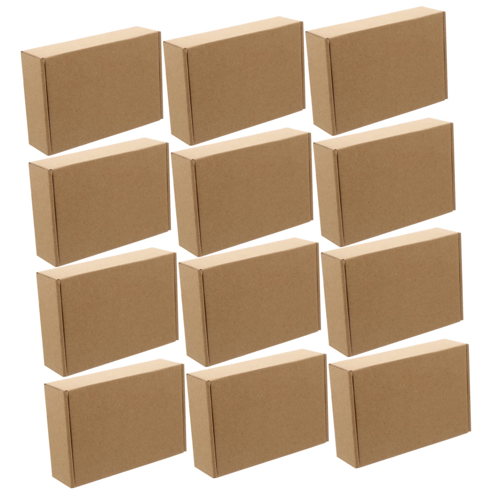 HOMSFOU 50 Piezas Cajas de Cartón Plegables para Mudanzas y Almacenamiento Caja de Embalaje Kraft Resistentes y Reciclables para Artículos
