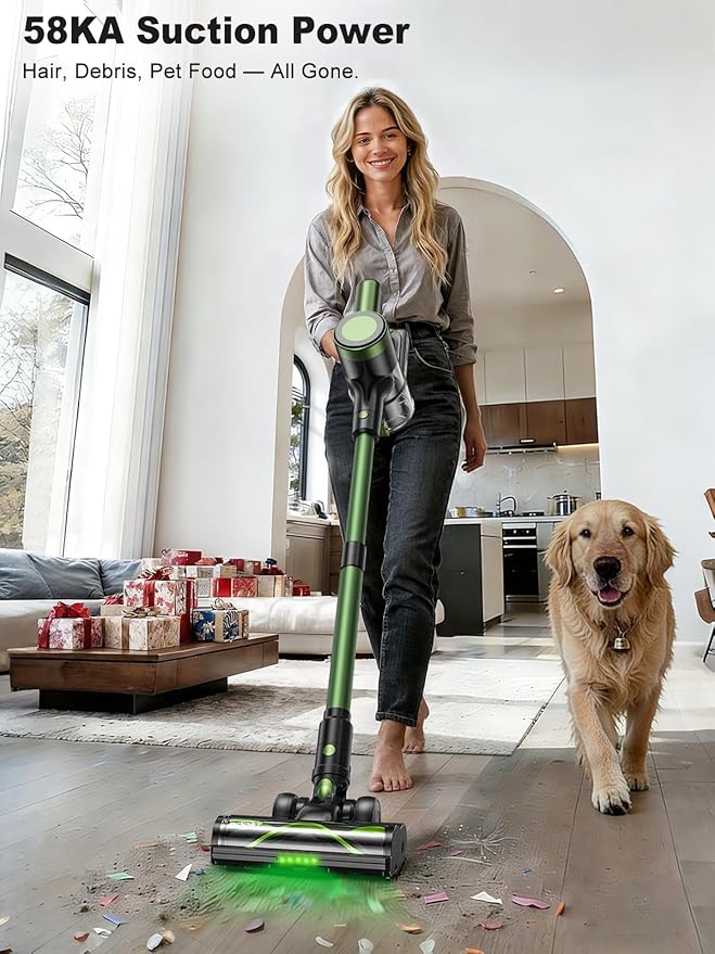 Aspiradora Inalámbrica Escoba 58kPa con Filtro HEPA y Autono miniatura 2