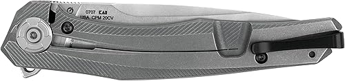 Miniatura 2 de Zero Tolerance 0707 Cuchillo plegable, acero de hoja CPM 20CV, sistema de retención afinado para apertura suave, hoja de punto de caída de 3.5