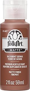 FolkArt Acrylic Paint in Assorted Colors (2 oz), 943, Burnt Sienna