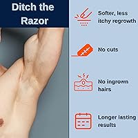 Vista 6 de No Hair Crew Intimate Bundle Includes Hair Removal Depilatory Cream for Men and Dry & Fresh Body Powder for Sweat and Odor Control