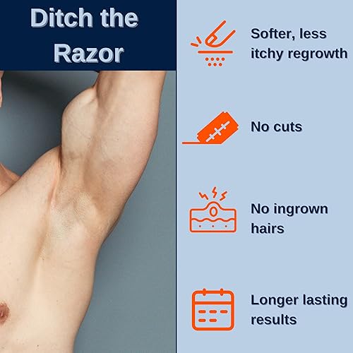 Miniatura 6 de No Hair Crew Paquete íntimo | Incluye crema depilatoria para hombres y polvo corporal seco y fresco para controlar el sudor y el olor