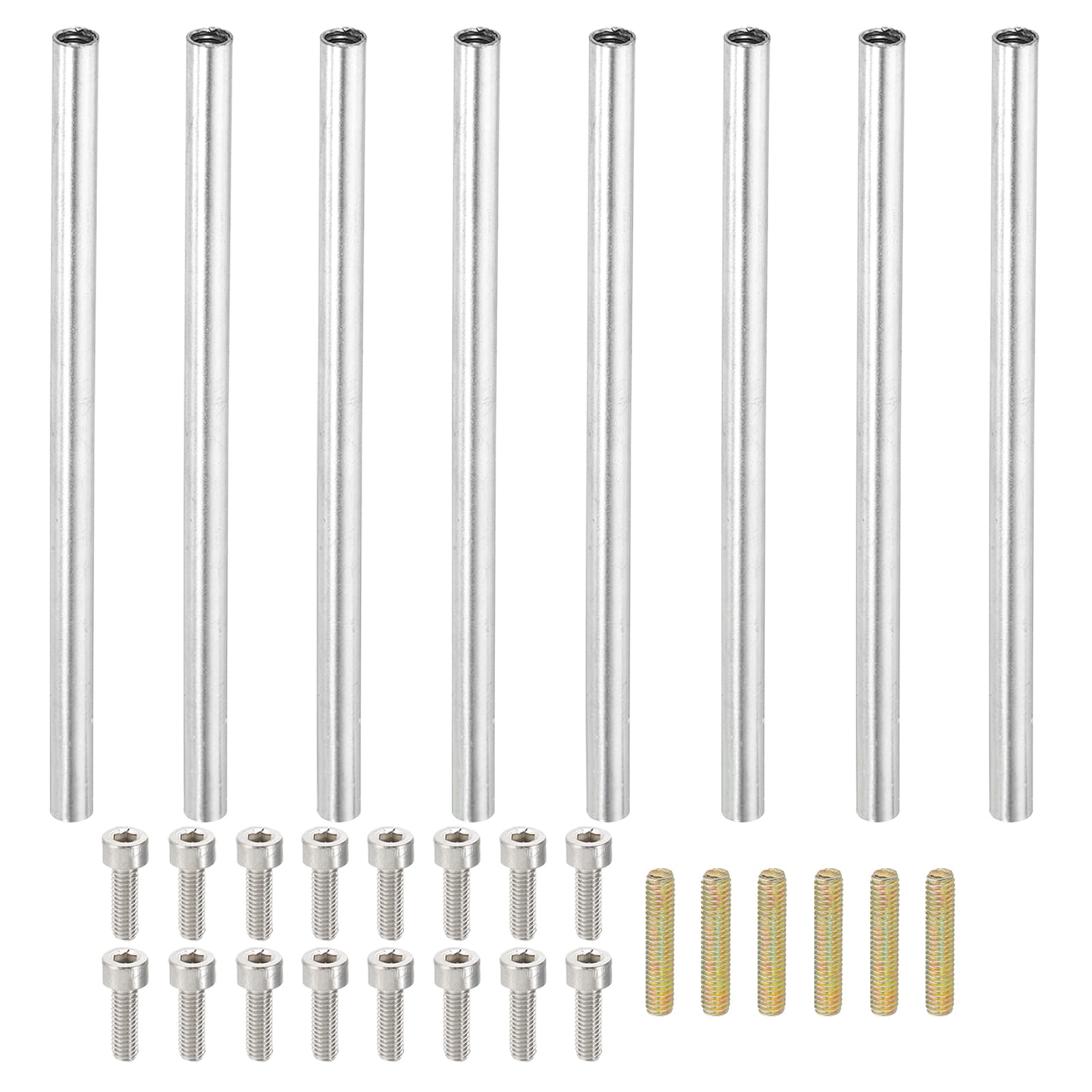 PATIKIL 100mm (3.9") Round Coupling Nuts Kit
