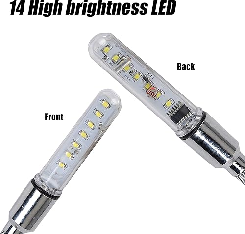 Miniatura 4 de DAWAY Luz de vástago de válvula de neumático de bicicleta A08  Luces LED impermeables para rueda de bicicleta, lámpara intermitente de neón que