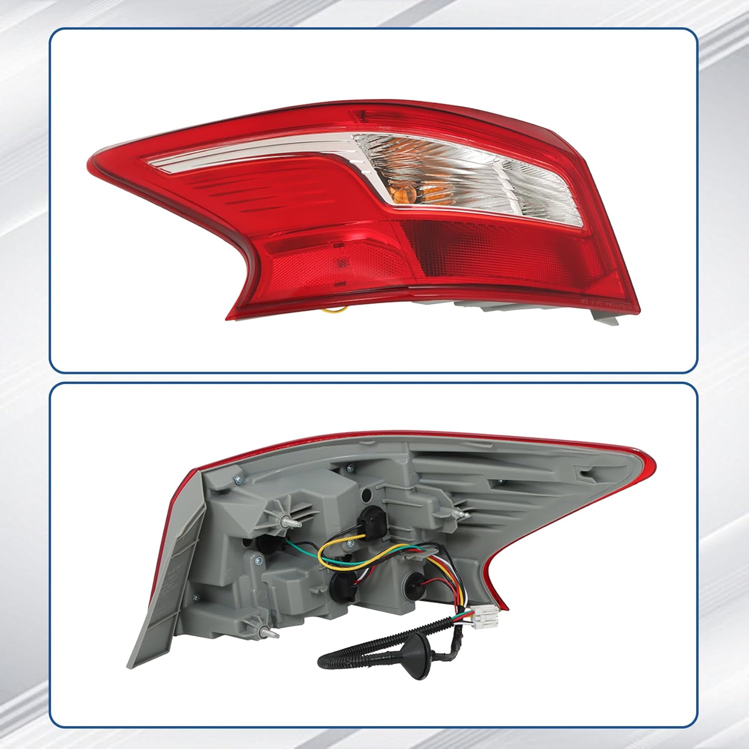 WFLNHB Left Side Tail Light Replacement for Nissan Sentra 2016 2017 2018 Rear Tail Light Brake Lamp Assembly NI2804108 265553YU0A Driver Side