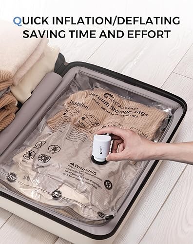 Miniatura 4 de FLEXTAILGEAR Tiny Pump - Bomba de aire portátil de tamaño ultrapequeño, con batería de 1300 mAh, recargable por USB, para inflar y desinflar