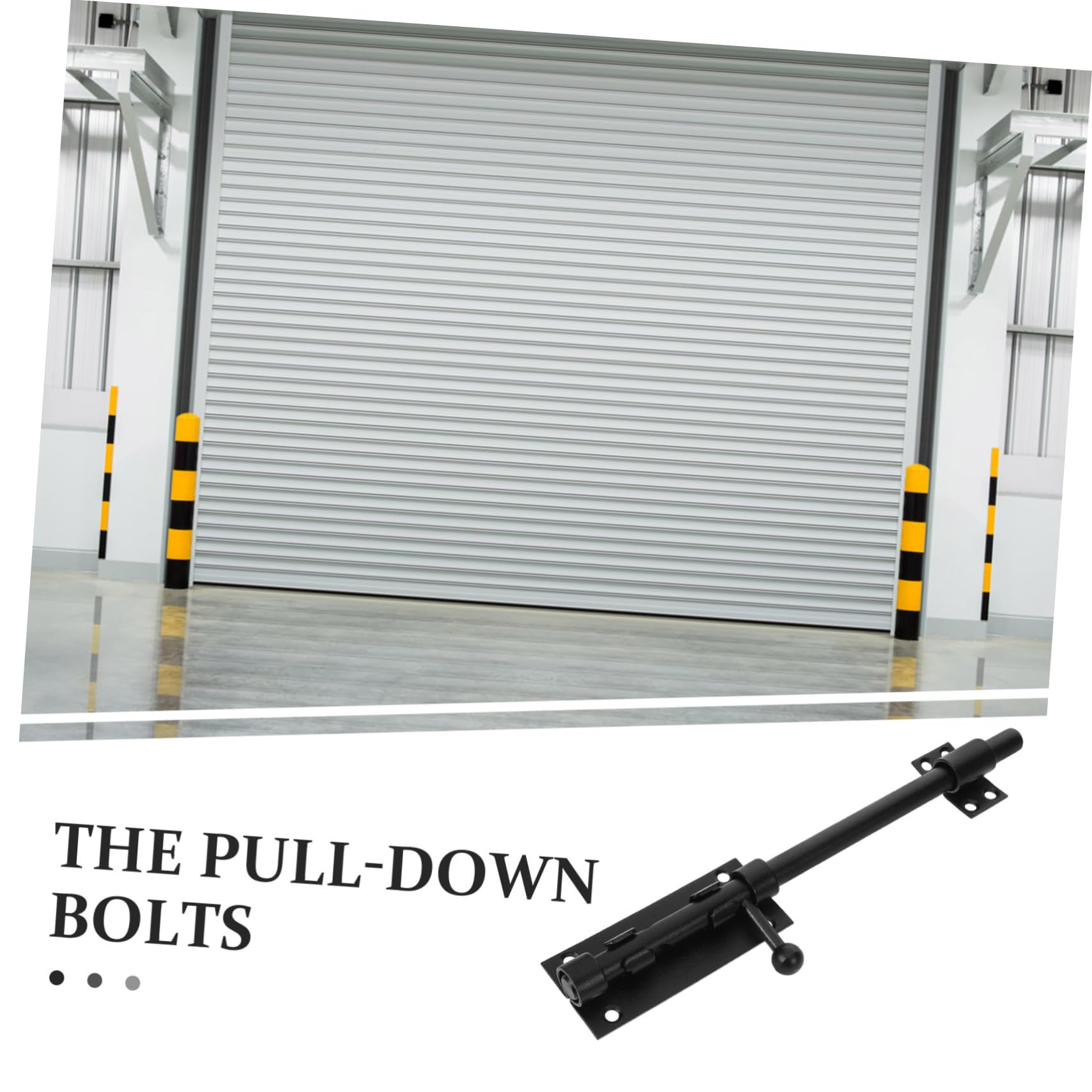 Serratura Scorrevole in Acciaio Inox per Porta Garage e Cancelli, Chiavistello a Bullone Resistente, Chiusura Sicurezza per Porte Interne Bagno e Camera