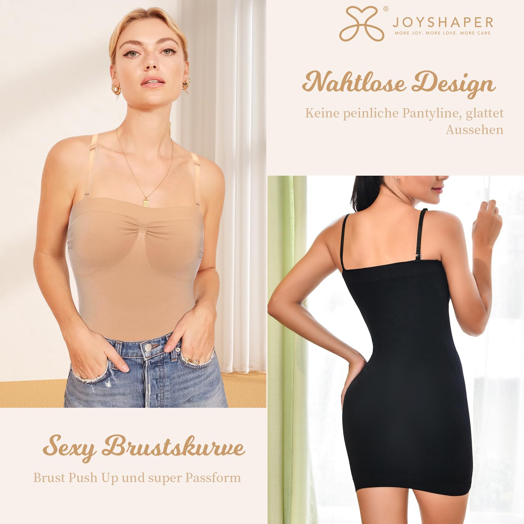 Joyshaper Robe Gaine Ventre Plat Femme Robe Sculptante avec Bretelles Réglables Mini Robe Bodycon Hanches Serrées Enveloppées